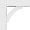 Ekena Millwork Standard Thorton Architectural Grade PVC Bracket with Block Ends, 5"W x 20"D x 20"H BKTP05X20X20THR05 - alternate 2